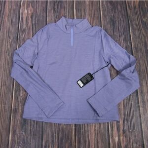 Women’s Lavender Long-Sleeve Quarter-Zip Top